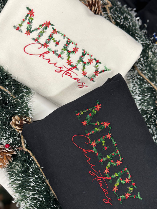 Merry Christmas Floral